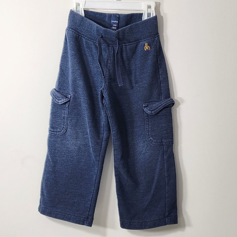 Baby Gap Fleece Sweatpants/Cargo Pants with Sweet little bear. Size 3T